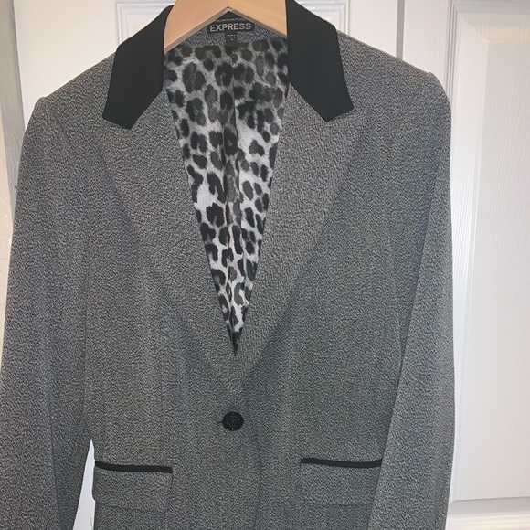 Gray/black blazer - Picture 1 of 2